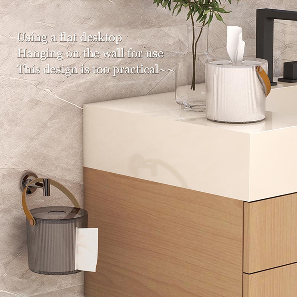 Tissue Storage Box 3-Slot Multi-Use Napkin Holder Practical Reliable Long-Lasting Beautiful Texture Space-Saving Design