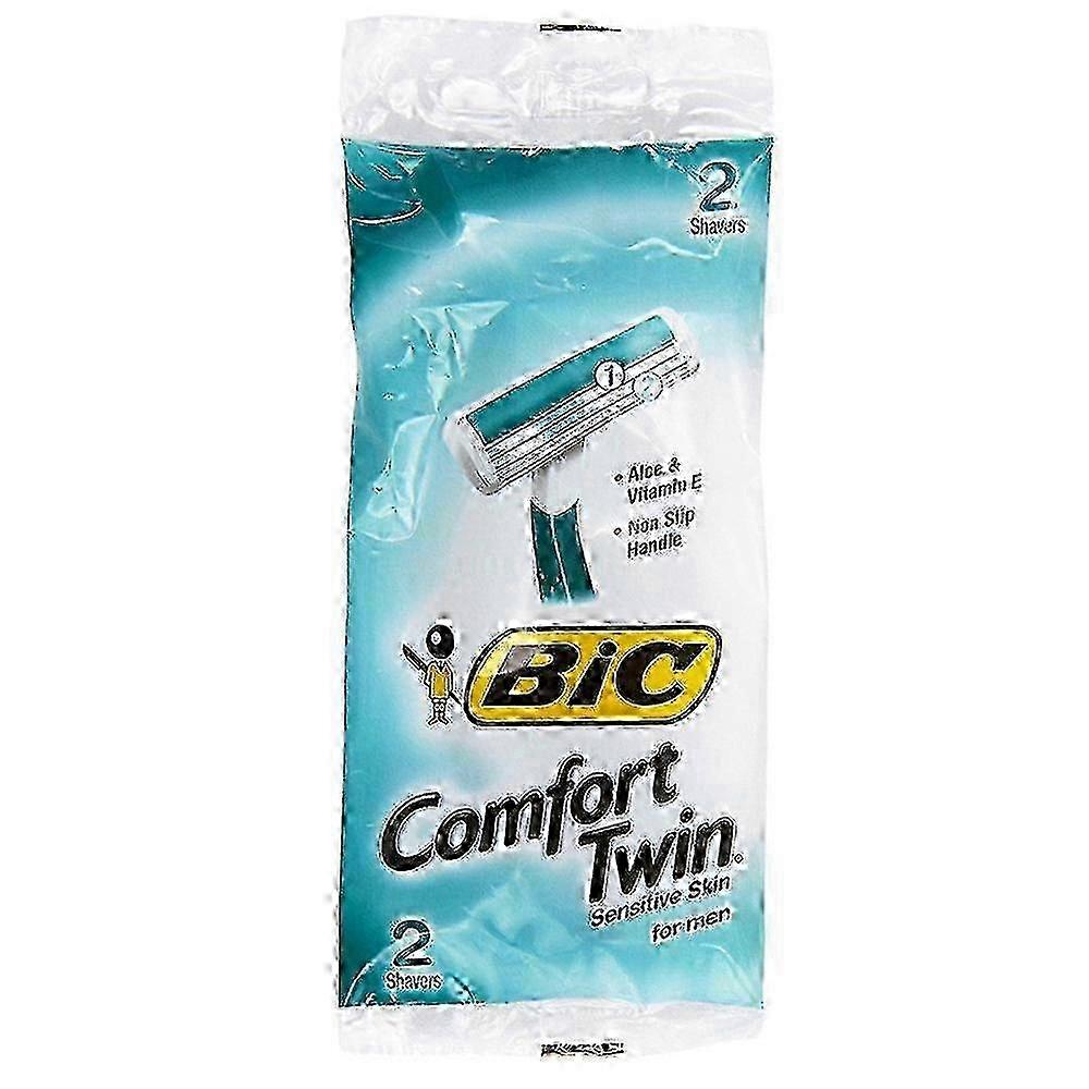 Bic Comfort Twin Sensitive Skin Razors For Men, 12 X 2 Ea