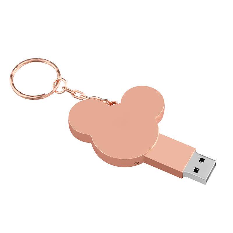

OLOEY Cute Mickey Head Metal USB Flash Drive