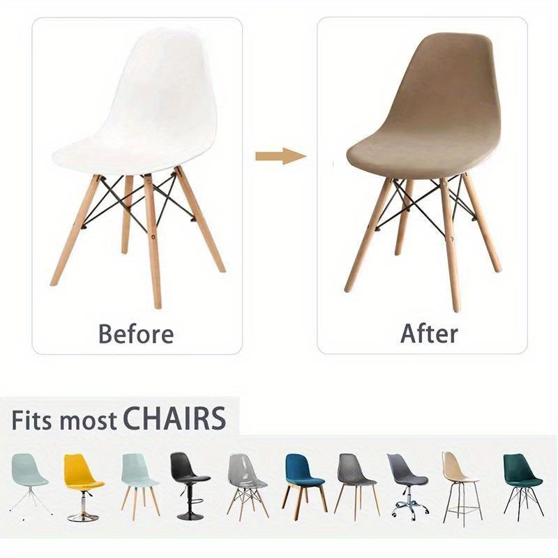 1PCS Solid Color Chair Cover Stretch Armless Chair Covers High Quality Elastic Dining Seat Case For Wedding Hotel Banquet