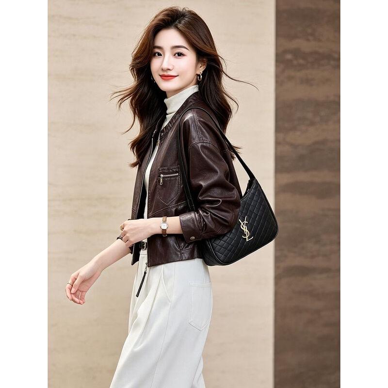 D.F.DEAR Women's Short Zipper Pocket Jacket
