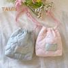 Drawstring Storage Bag Portable Women Girls Napkin Sanitary Pad Bag Multi-functional Travel Organizer Pouch Small Coins Purse