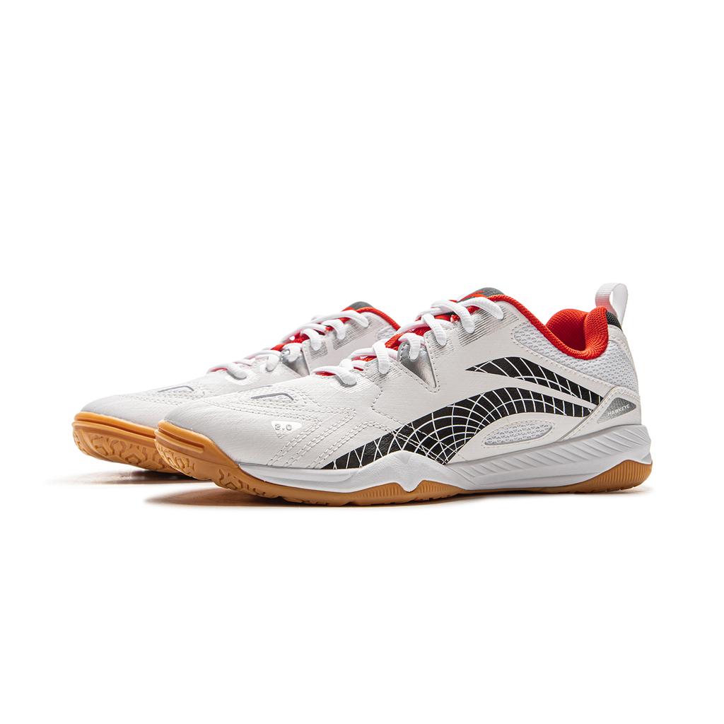 New LiNing Anti-Slip Wear-Resistant Low-Top Training Shoes Unisex White Black APPU025-8