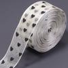 Heart Print Heart Ribbon Sheer Organza Craft Ribbon Gift Embellish Organza Tape  Garment Trim