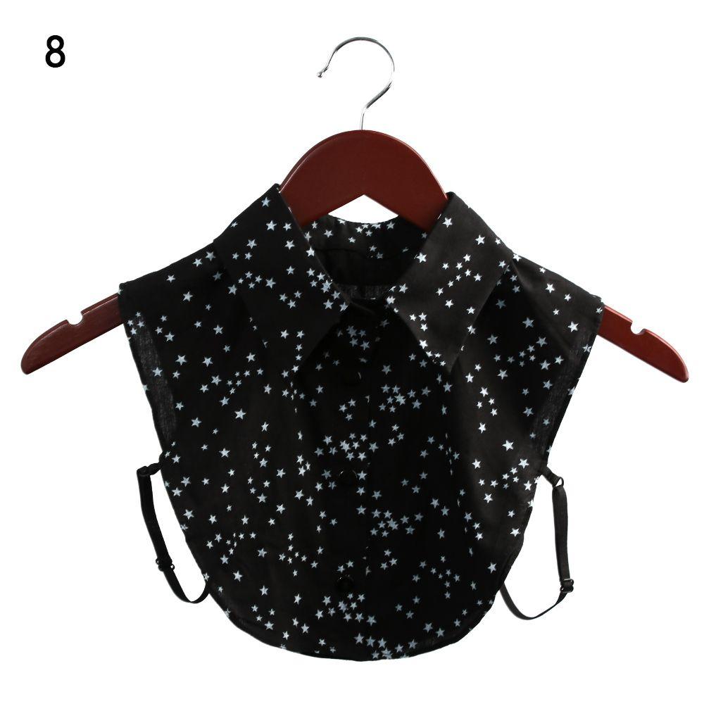 Spitze Schwarz/Weiß Revers Klassische Bluse Falscher Kragen Bekleidungszubehör Baumwollhemd Falscher Kragen