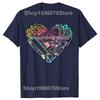 Funny Heart Shape Love Watercolor Art Teacher Artists Painter T Shirts Gift Mens Clothing Fashion Casual Loose Oversized T Shirt