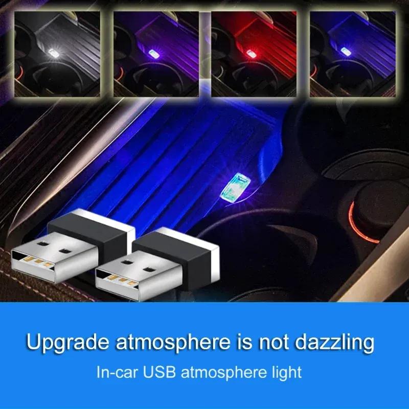 Car Usb Atmosphere Lamp Led Free-to-change Decorative Lamp Car Interior Foot Lighting Lamp Car Atmosphere Lamp