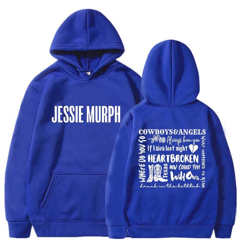Jessie Murph Hip Hop Hoodie Printed Gothic Long-sleeved Hoodie Grunge Clothing Vintage Moletom Hoodie