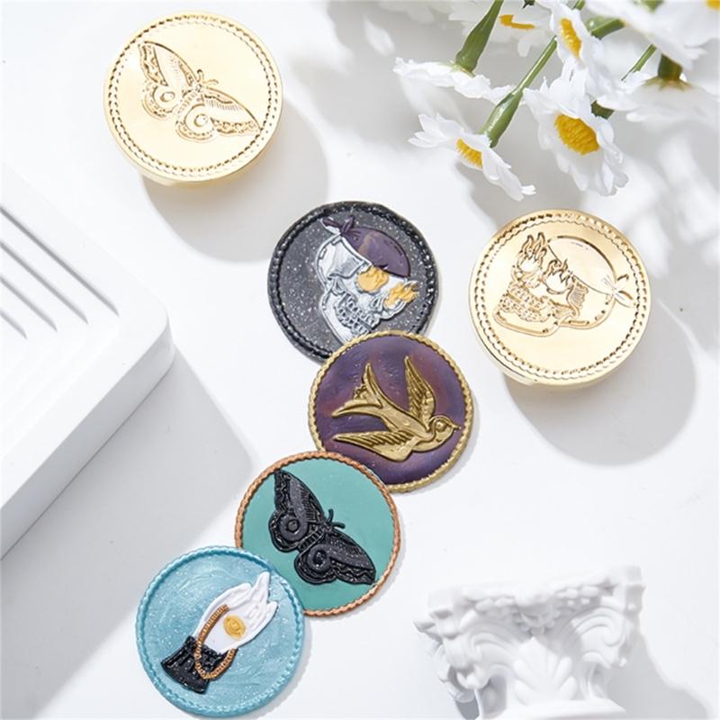Butterfly Sealing Wax Stamp for DIY Christmas Envelopes Card Wedding Invitation Decoration Brass Swallow Wax Seal Stamp