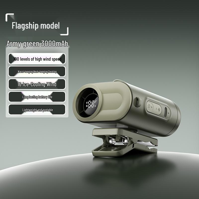 

Portable High-Speed Fan: Clip-On, Waist & Neck Hanging, Ideal for Outdoor Camping & Construction 76*37*80