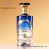Embossed Transparent Glass Wine Bottle - Empty, High-Grade, Sealed Mountain Base for Baijiu Collection and Portioning (1 Jin Capacity)