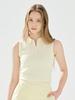 LORDLOAR Signature Collared Sleeveless Knit Yellow