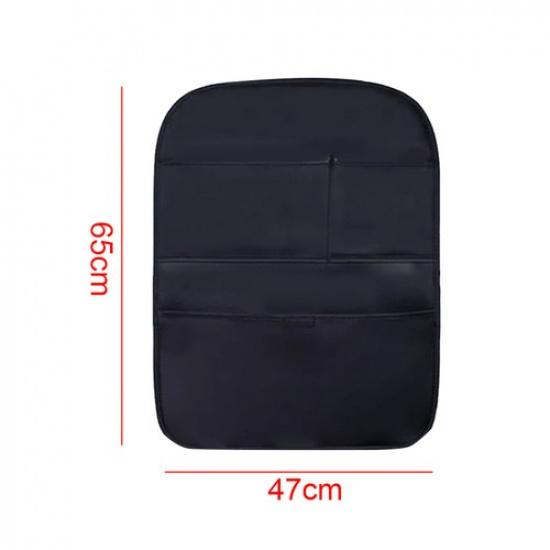 1Pc Car Seat Anti Kick Pad Mat PU Leather Storage Cover Protector Accessories