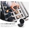 Yuswqin Watch Portable Watch Holds Watches up to 51mm 4 Sponges and 1 Case, Case, (Includes Carabiner) (1)