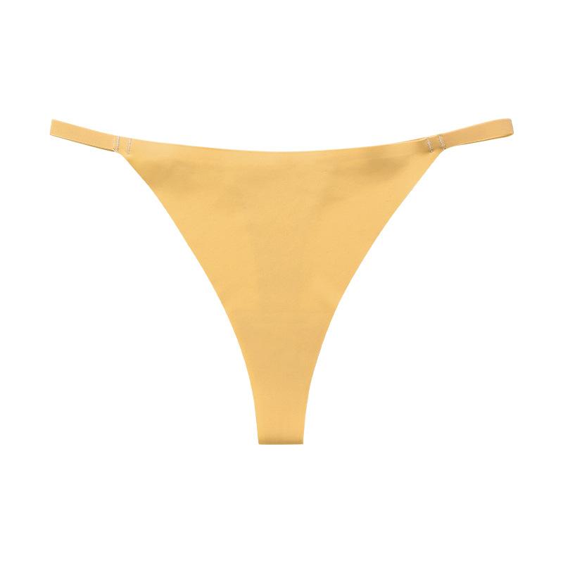 Sexy sports fitness T-shaped underwear women's low waist pure cotton crotch breathable European and American underwear pure cotton crotch t-word pants
