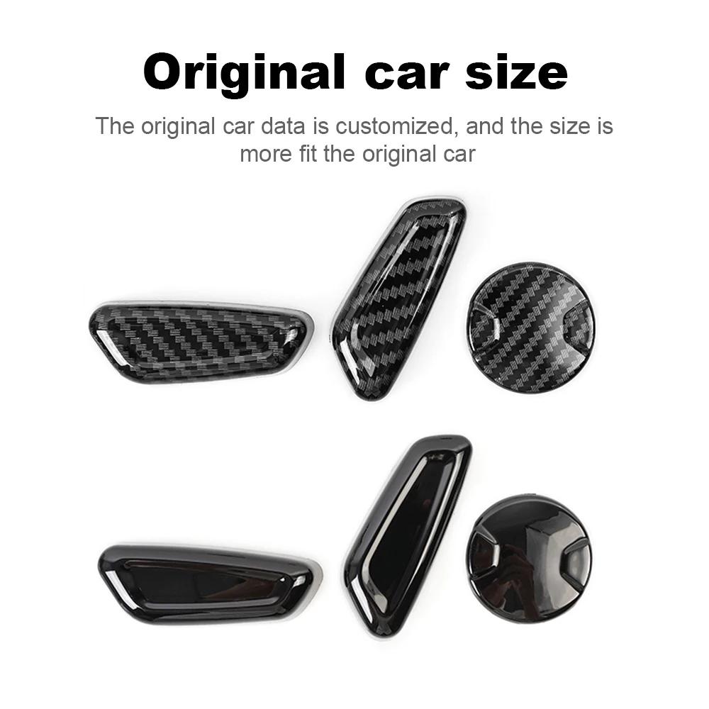 Interior Moulding for Ford Explorer 2020-2023 Seat Adjust Switch Button Trim Cover Black ABS