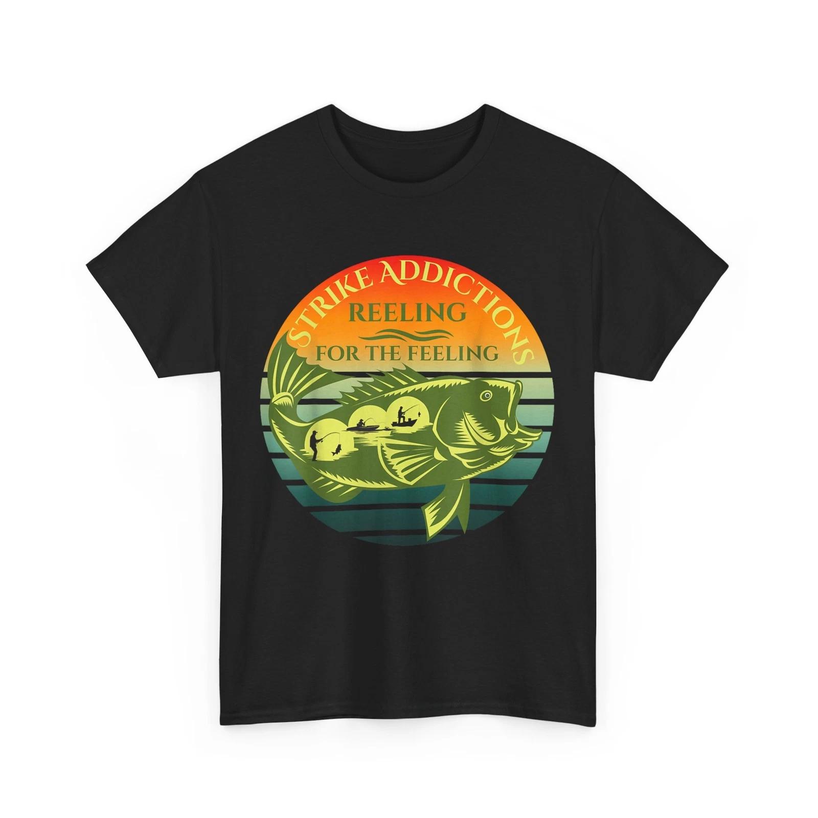 

Strike Addictions Reeling for the Feeling Fishing Lovers Women Men T-Shirt S