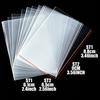 100pcs 8.8/9cm Clear Card Sleeves Transparent Trading Card Protectors Penny Sleeves Standard Card Holders Collectibles Storage