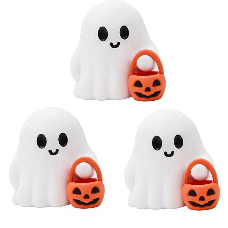 

ABUL-Halloween Decorations Set Of 3 Cute Little Ghosts Home Decorations Halloween Decor Cute Decoration Horror Style