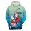 Children's Hoodies Kawaii Santa Claus Graphic Sweatshirt for Kids Loose Casual Pullover Girl Clothes Christmas Gift Children Top