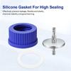 ABGR-GL45 304 Stainless Steel Safety Bottle Cap, Large Size,8-10Mm For Laboratory Use Diameter