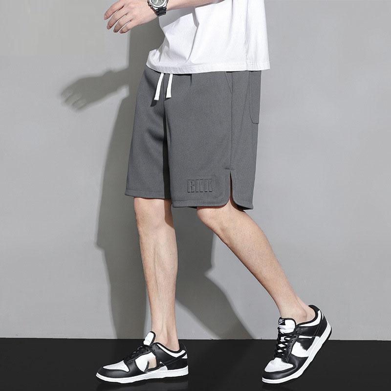 Summer Men's Sweat Shorts Knee-Length Straight Loose Short Pants Streetwear Drawstring Solid Color Casual Shorts Big Size 8XL