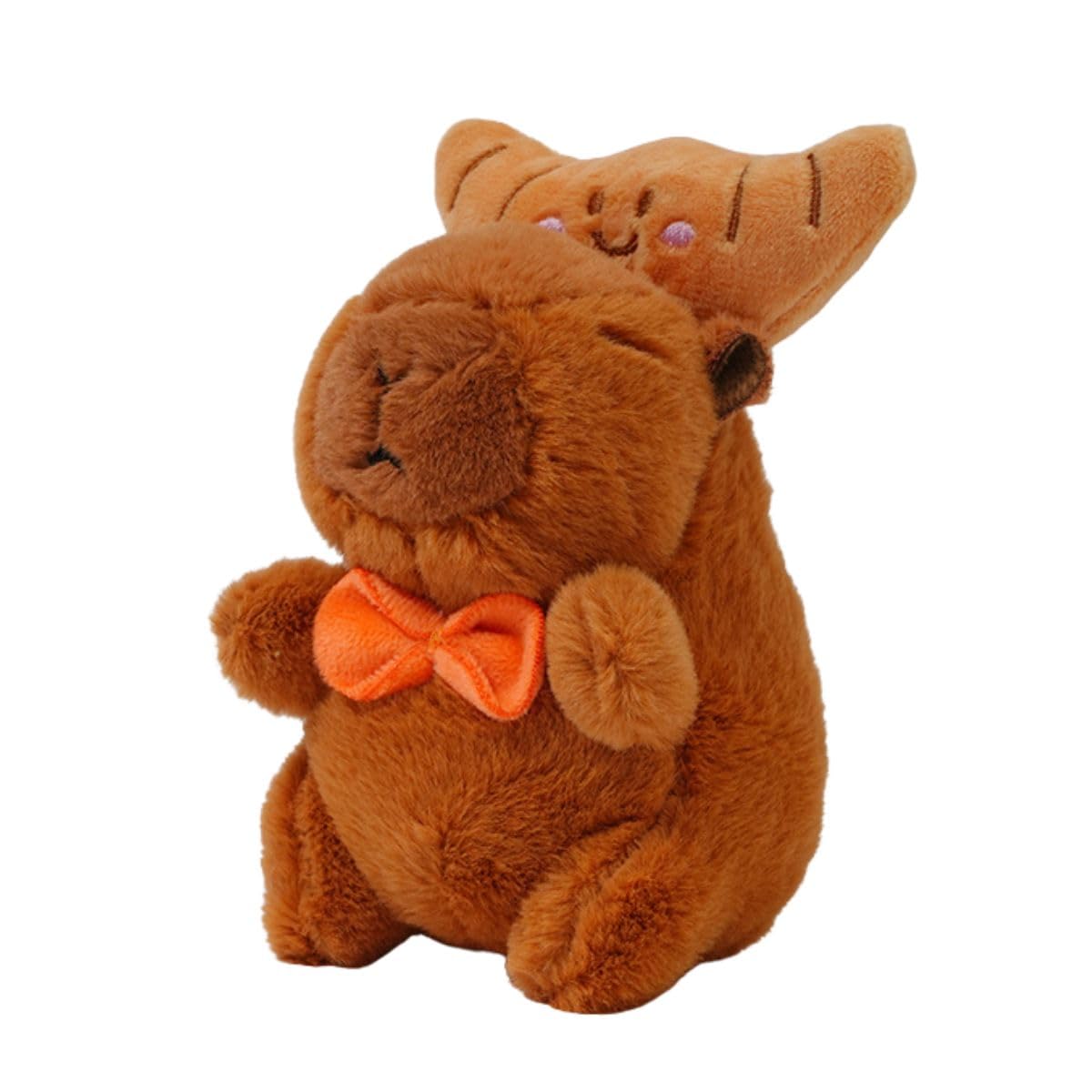 Clearstone Capybara Plush Keychain, Chavimaru Croissant, 19cm, Brown