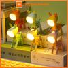Mini Led Night Lights Folding Desk Lamp Cartoon Cute Pet Dog Deer Shape Nightlights Adjustable Kids Bedroom Bedside Decor Gift