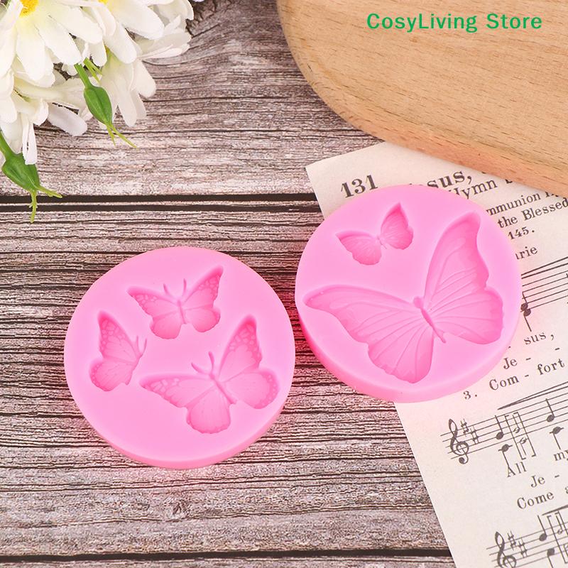 [CL]1Pc Butterfly Silicone Molds Mini Butterfly Cake Fondant Mold DIY Chocolate Candy Cupcake Topper Decoration Desserts Mold