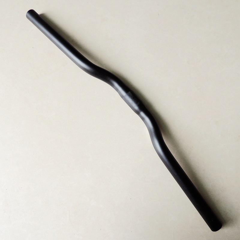 Swallow Shaped Mtb Mountain Fold Bike Matte Black Bicycle Handlebar 25.4*620Mm