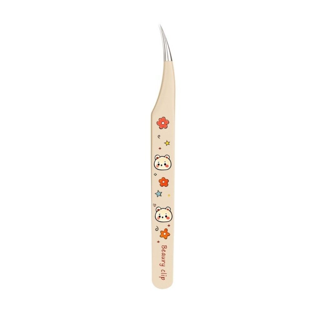 Stainless Steel Curved Stickers Tweezers Journal Scrapbooking Tweezers DIY Craft Beading