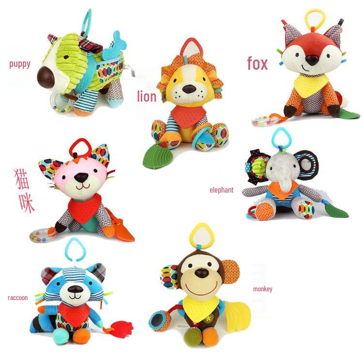 Beruhigendes Plüschtier Hängeornament für Neugeborenen-Autositze und Kinderwagen