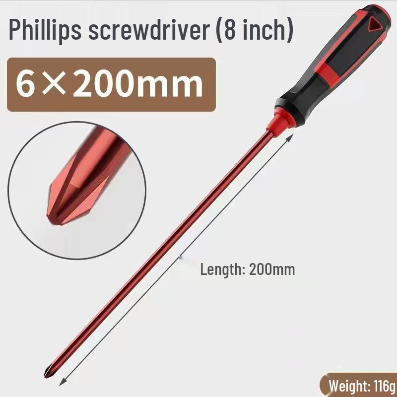 S2 Alloy Steel Phillips Screwdriver Set - Super Hard Industrial Grade Household Tool