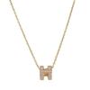 HERMES  H147992F 55  Necklace Marong Rasse/gold Metal Women