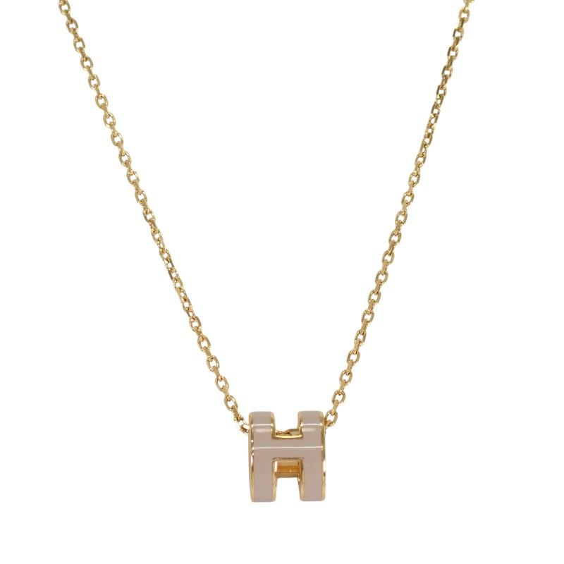 HERMES  H147992F 55  Necklace Marong Rasse/gold Metal Women