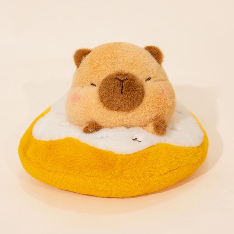 

Cute Dessert Capybara Plush Stuffed Toy Soft Animal Otter Cupcake Swiss Roll Egg Tart Doll Birthday Gift Kawaii Room Decoration 23cm