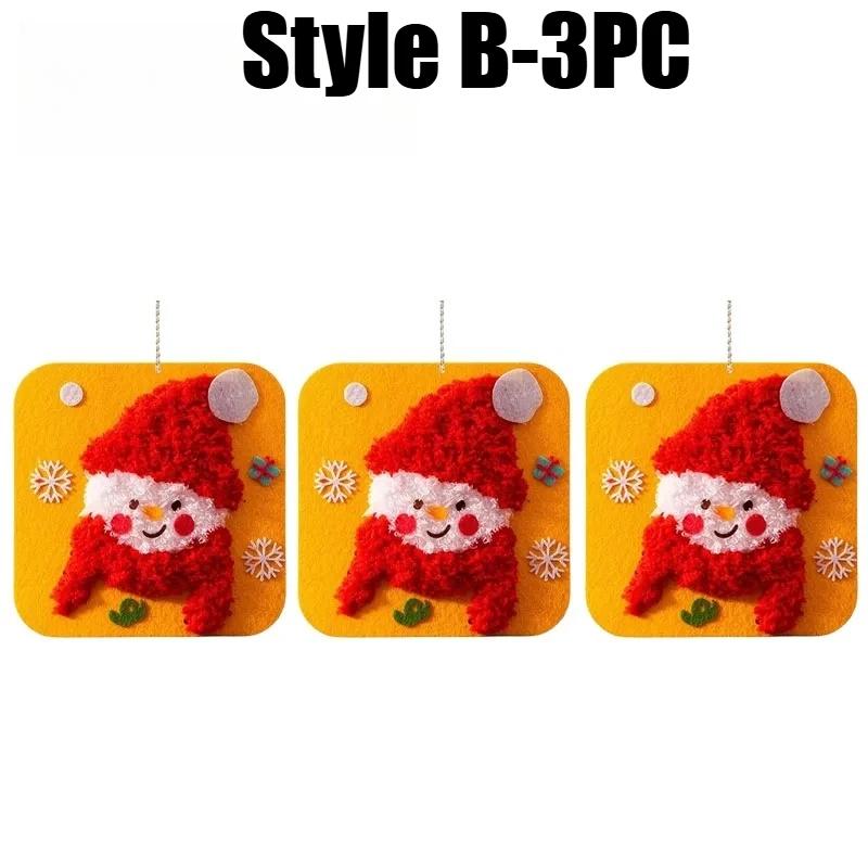 Static Cling Christmas Window Decals White Snowman Tree Design for Glass Door Holiday Home Office Decoration