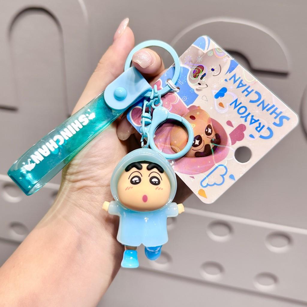 Crayon Colorful Shinchan Raincoat Keychain Accessories For Couples And Gifts Friends