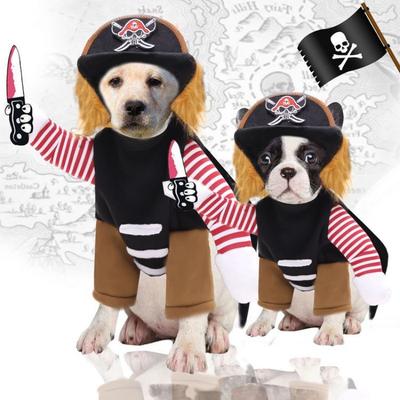 Kostium na Boże Narodzenie Halloween Ubrania dla dużego psa Śmieszne stroje dla kota Jazda konna Strój Mikołaja Tkanina mieszanka bawełny Odzież dla zwierząt