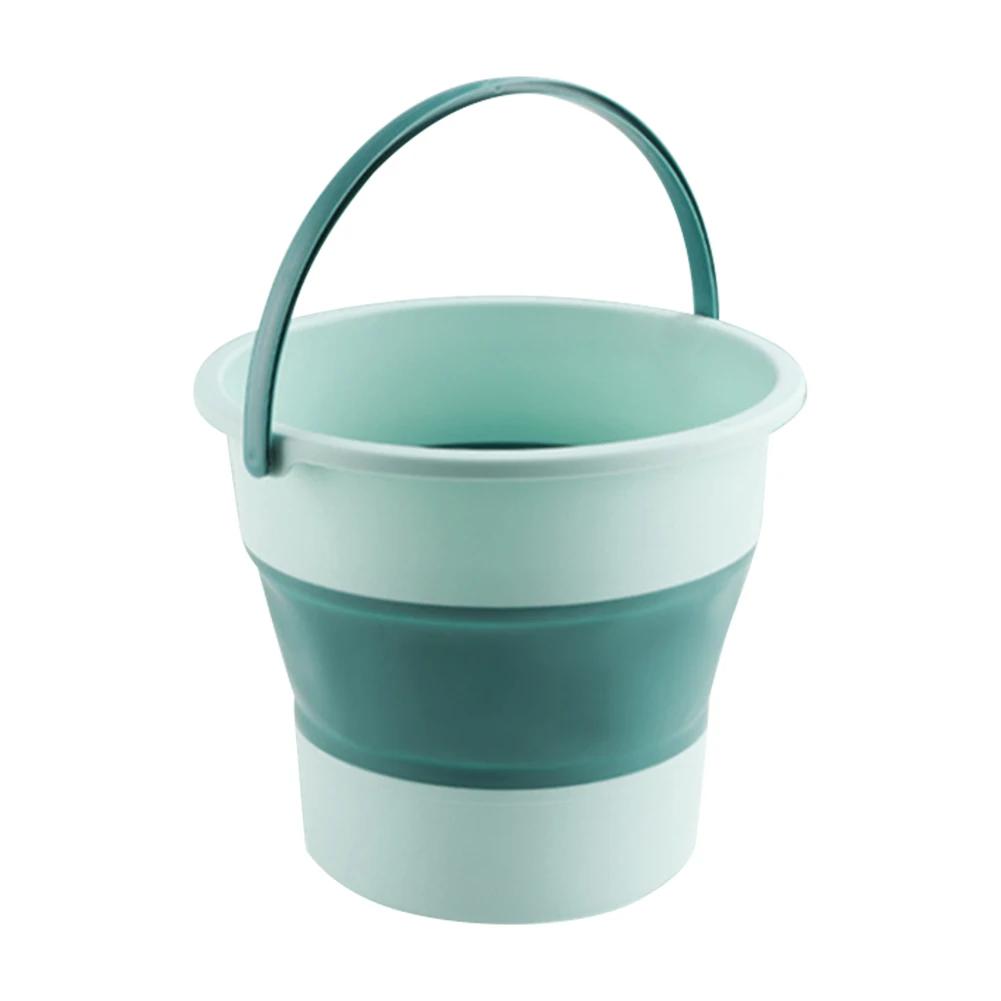 5/10L Silicone Bucket for Fishing Folding Bucket Car Wash Outdoor Fishing Supplies Square Bathroom Kitchen Camp Bucket