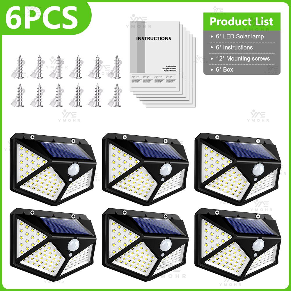 5500W Solar Power Lights Outdoor Motion Sensor Human Induction Adjustable IP65 Waterproof Wall Lamp for Swimming Pool Courtyard