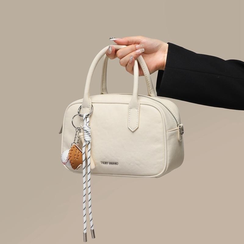 ins style Korean simple handbag fashion age reduction Boston pillow bag high sense niche versatile messenger bag