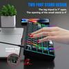 68 Keys 60% Mechanical Gaming Keyboard Hot Swappable Blue Switch Ice Blue Backlight Detachable USB-C Cable For Windows Mac Linux