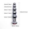 Metal Anal Plug 5 Bead Anal Dilator Jewel Base Stainless Butt Plug G-point Massage Sexual Wellness Adult Pleasure Adult Sex Toys