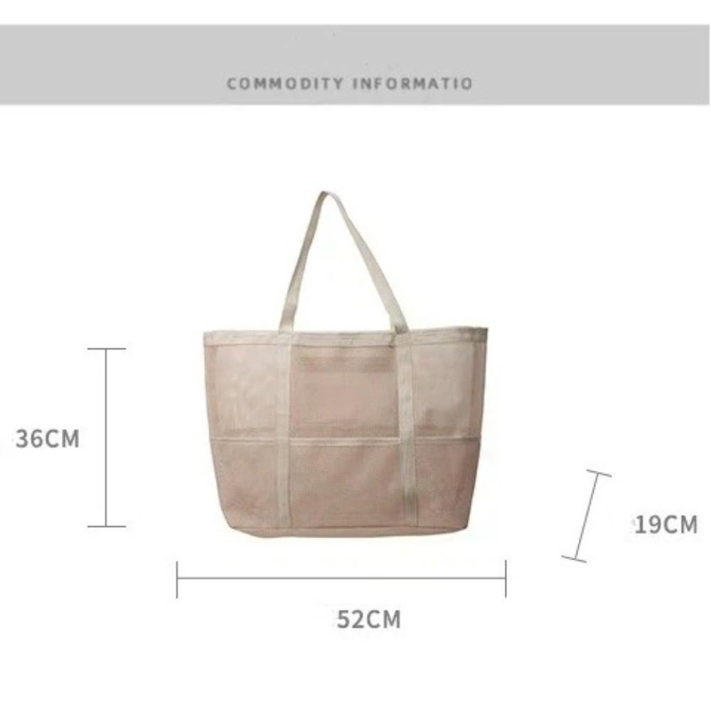 Portable Large Capacity Swimming Bag Multifunctional Hollow Makeup Storage Bag Mesh Beach Bags Women
