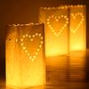 10pcs Hollow Out Halloween Fire-Retardant Candle Bags Parties White Exquisite Multiple Options Available