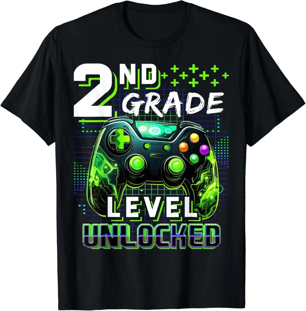 Back to School 2nd Grade Boys Gamer First Day School Level Gift Unisex T-Shirt