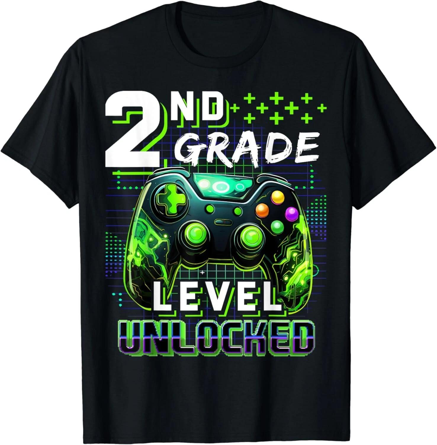 

Back to School 2nd Grade Boys Gamer First Day School Level Gift Unisex T-Shirt 3XL