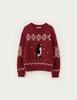 Sseomweeobeoteo Penguin Wool Sweater - Red