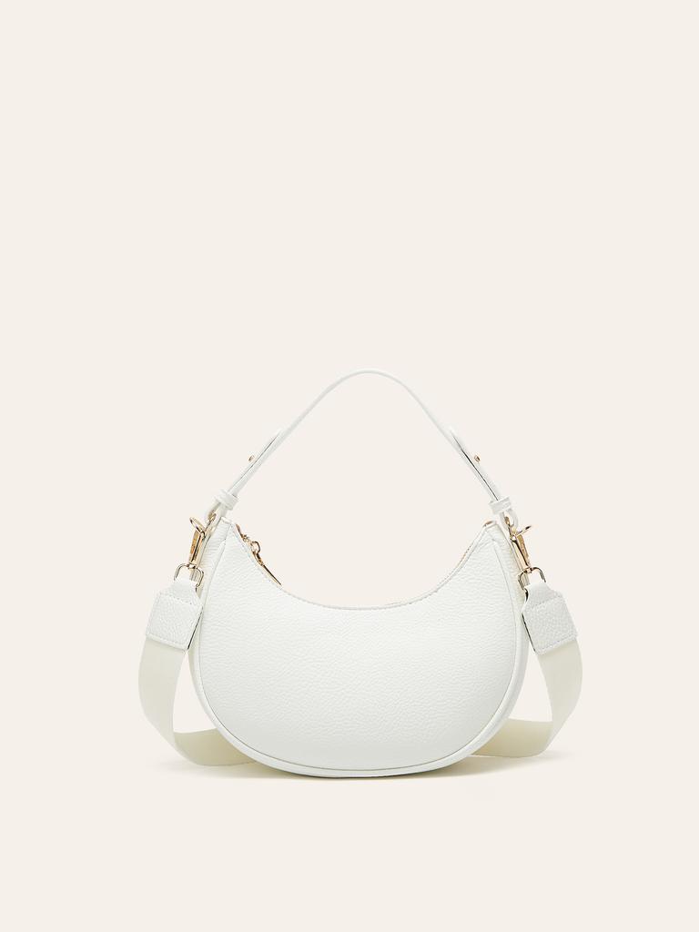 French women's bag new armpit bag fashion messenger portable niche semi-round crescent women's bag shoulder bag